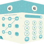 applock theme blue android application logo